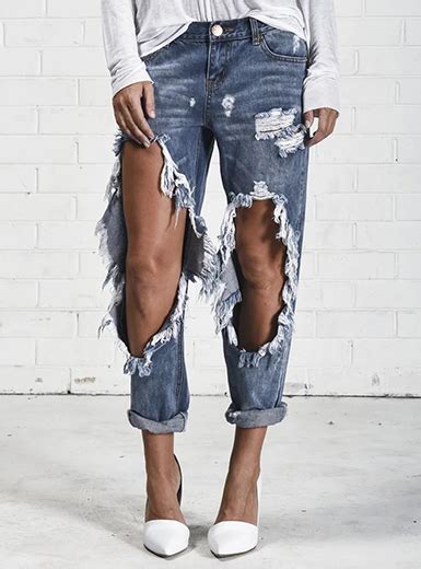 extreme ripped jeans|extreme ripped jeans for women.